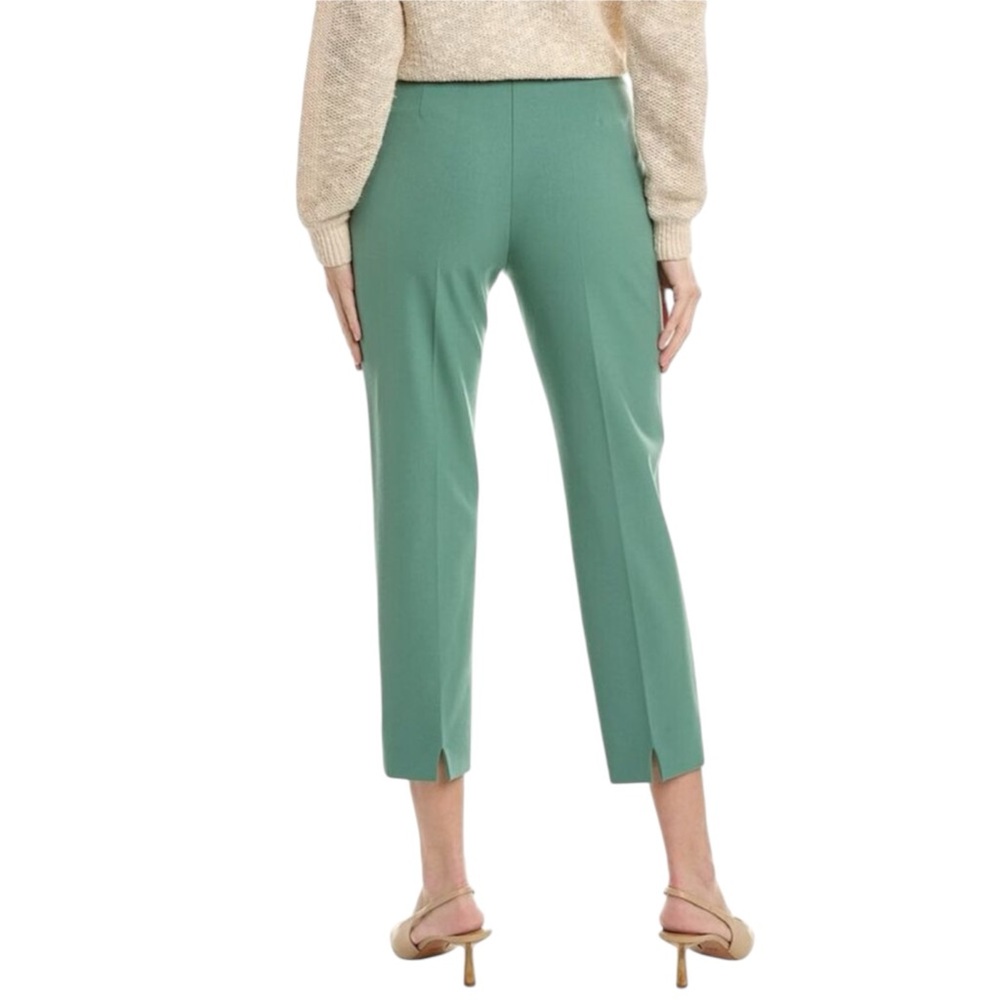 PIAZZA SEMPOINE Audrey Tapered Trousers in Teal Green Size 10 Tall — DESIGNER!!! - Picture 2 of 9